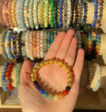 Load image into Gallery viewer, Gold Chakra Infinity Bracelet