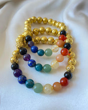 Load image into Gallery viewer, Gold Chakra Infinity Bracelet