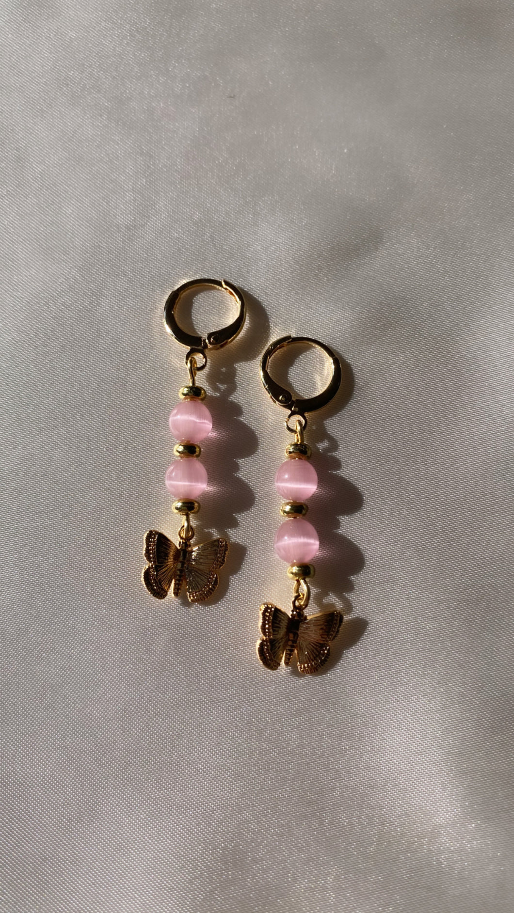 Cats Eye Butterfly Earrings