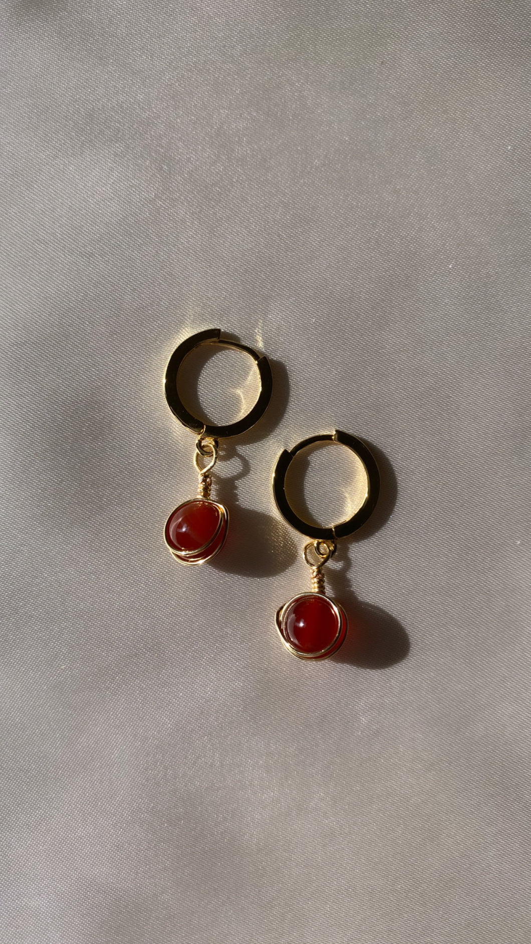 Carnelian Wrap Earrings