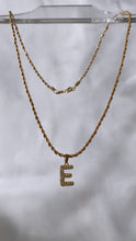 Load image into Gallery viewer, Bubble Letter Initial Necklace
