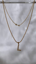 Load image into Gallery viewer, Bubble Letter Initial Necklace
