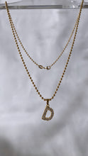 Load image into Gallery viewer, Bubble Letter Initial Necklace
