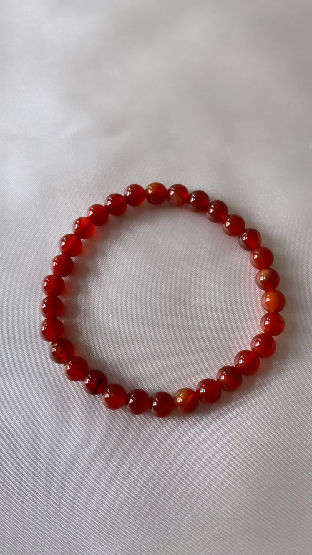 Mini Carnelian Infinity Bracelet