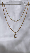 Load image into Gallery viewer, Bubble Letter Initial Necklace
