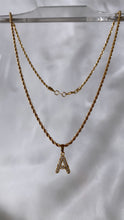 Load image into Gallery viewer, Bubble Letter Initial Necklace
