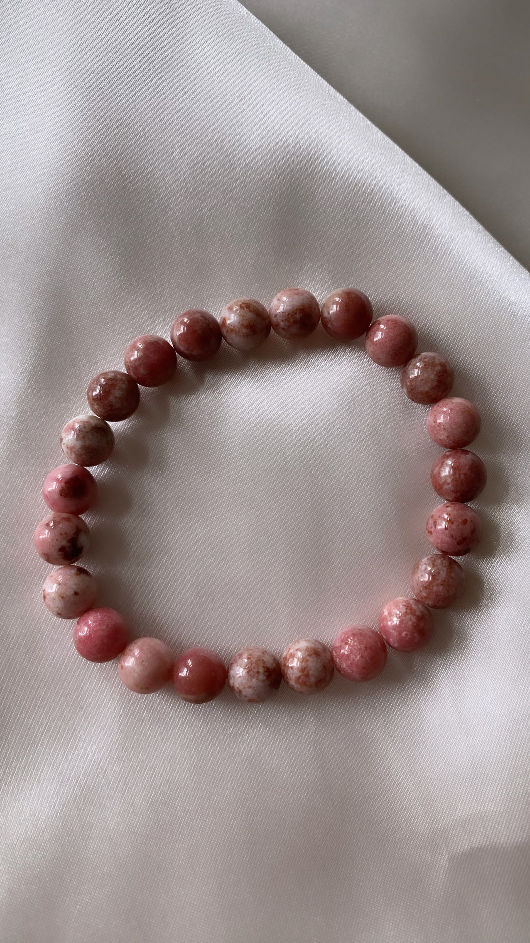 Thulite Infinity Bracelet