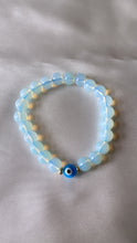 Load image into Gallery viewer, Opalite Evil Eye Infinity Bracelet
