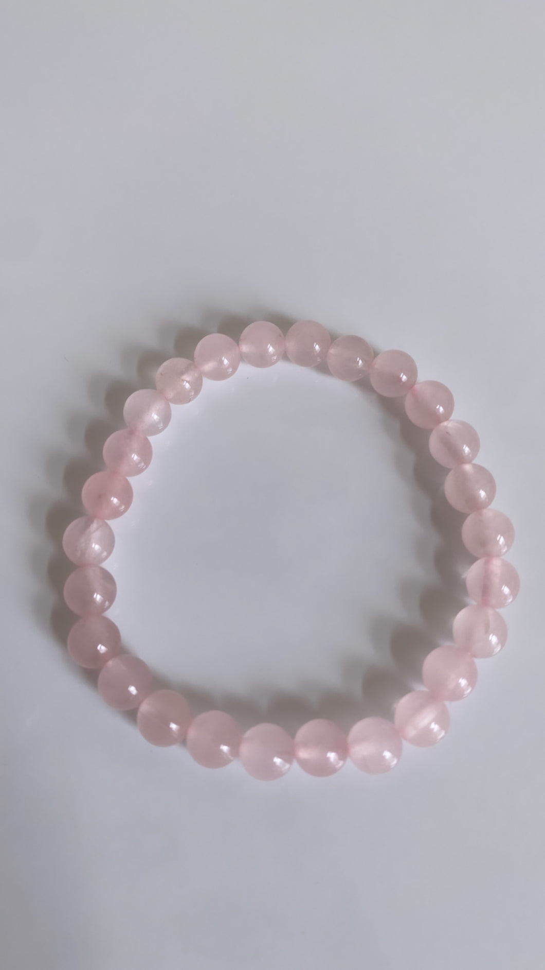 Mini Rose Quartz Infinity Bracelet