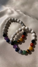 Load image into Gallery viewer, Seven Chakra With Howlite Infinity Bracelet
