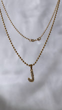 Load image into Gallery viewer, Bubble Letter Initial Necklace
