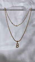 Load image into Gallery viewer, Bubble Letter Initial Necklace
