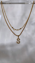 Load image into Gallery viewer, Bubble Letter Initial Necklace
