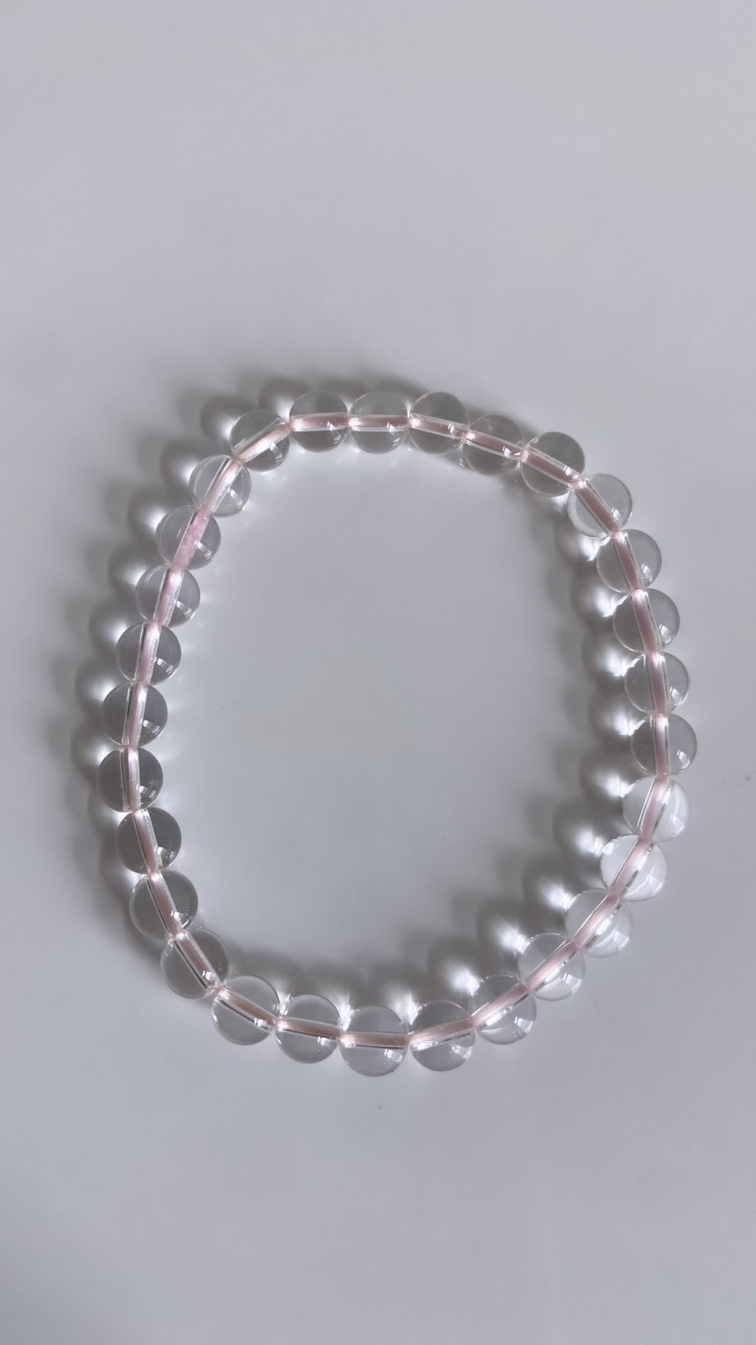 Mini Clear Quartz Infinity Bracelet