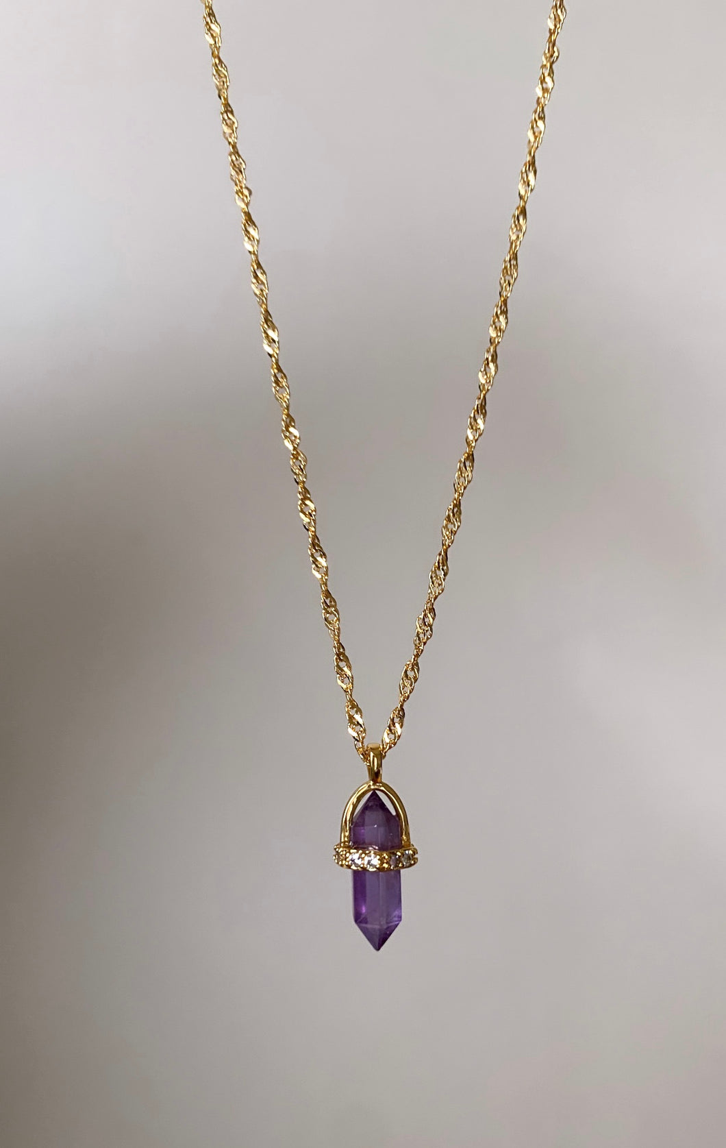 Amethyst Pendant Necklace
