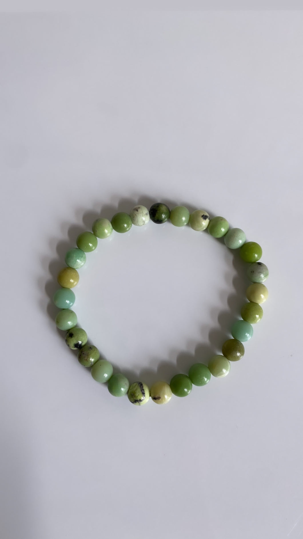 Mini Chrysoprase Infinity Bracelet
