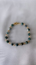 Load image into Gallery viewer, Pyrite In Jade Handmade Bracelet
