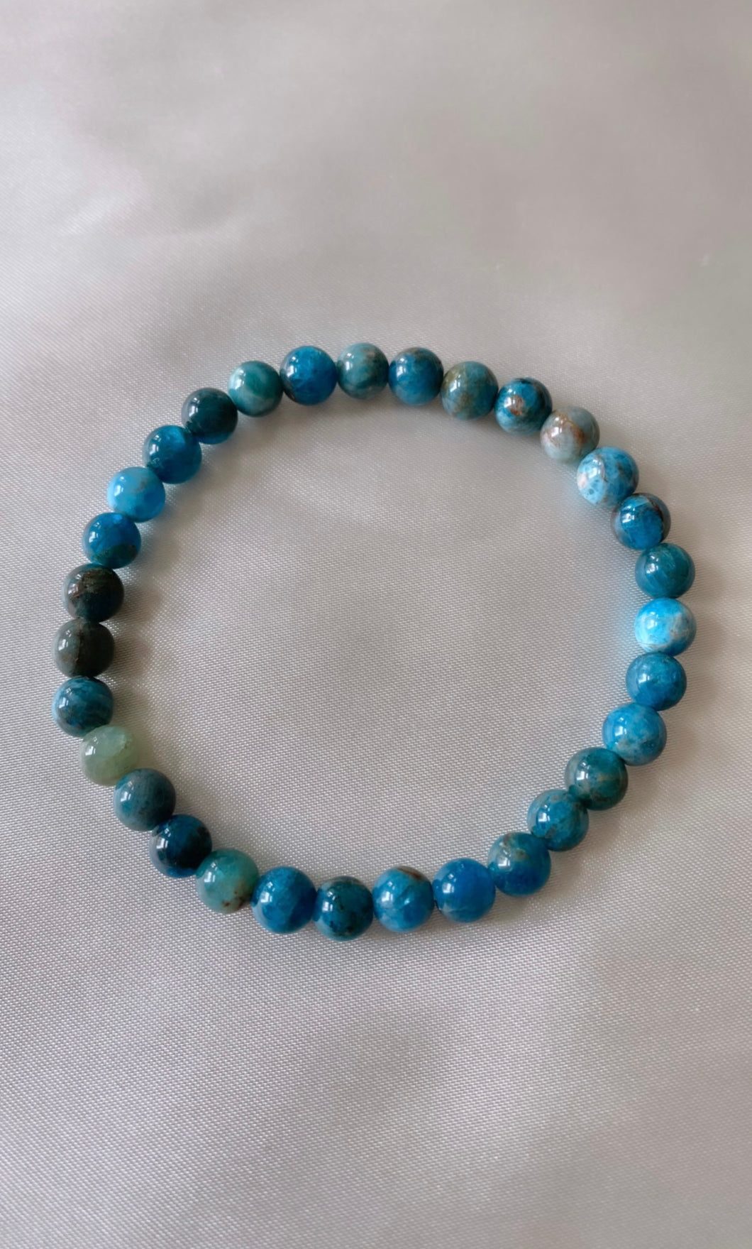 Mini Blue Apatite Infinity Bracelet