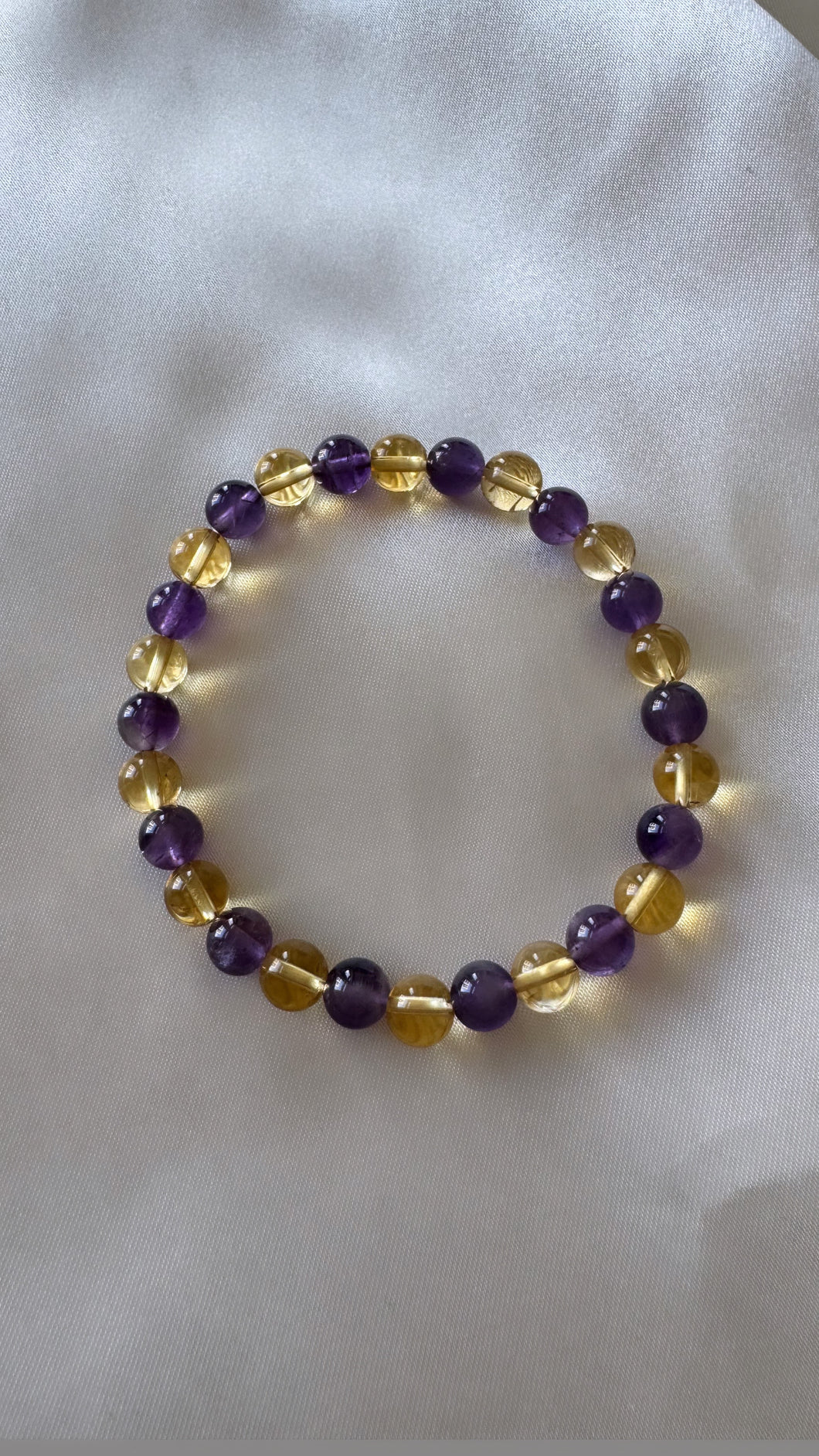 Mini Amethyst & Citrine Infinity Bracelet