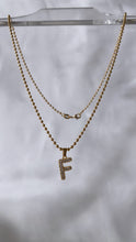 Load image into Gallery viewer, Bubble Letter Initial Necklace
