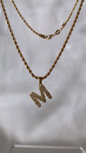 Load image into Gallery viewer, Bubble Letter Initial Necklace
