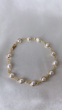 Load image into Gallery viewer, Freshwater Pearl Chain Handmade Bracelet
