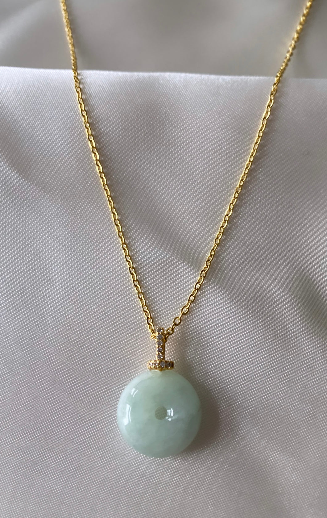 Mini Jade Pendant Necklace