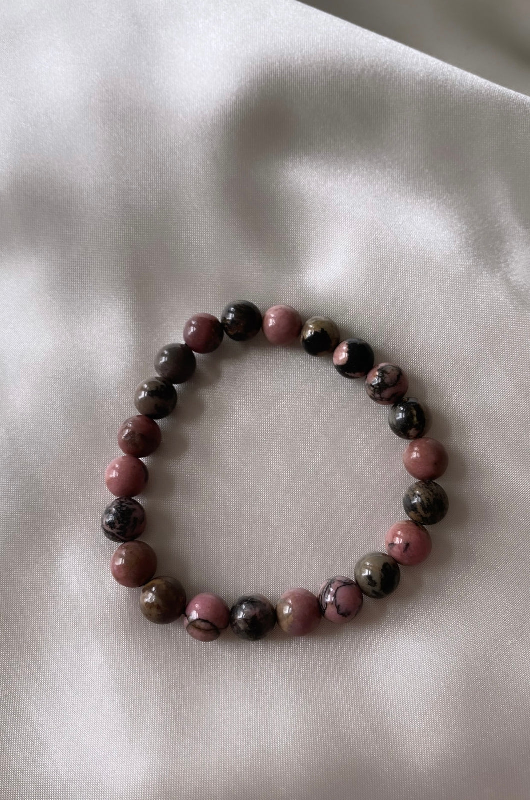 Rhodonite Infinity Bracelet