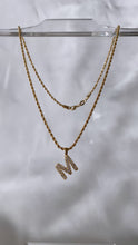 Load image into Gallery viewer, Bubble Letter Initial Necklace
