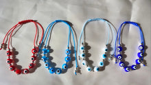 Load image into Gallery viewer, Adjustable Evil Eye Bracelet
