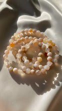 Load image into Gallery viewer, Cherry Blossom Agate Infinity Bracelet
