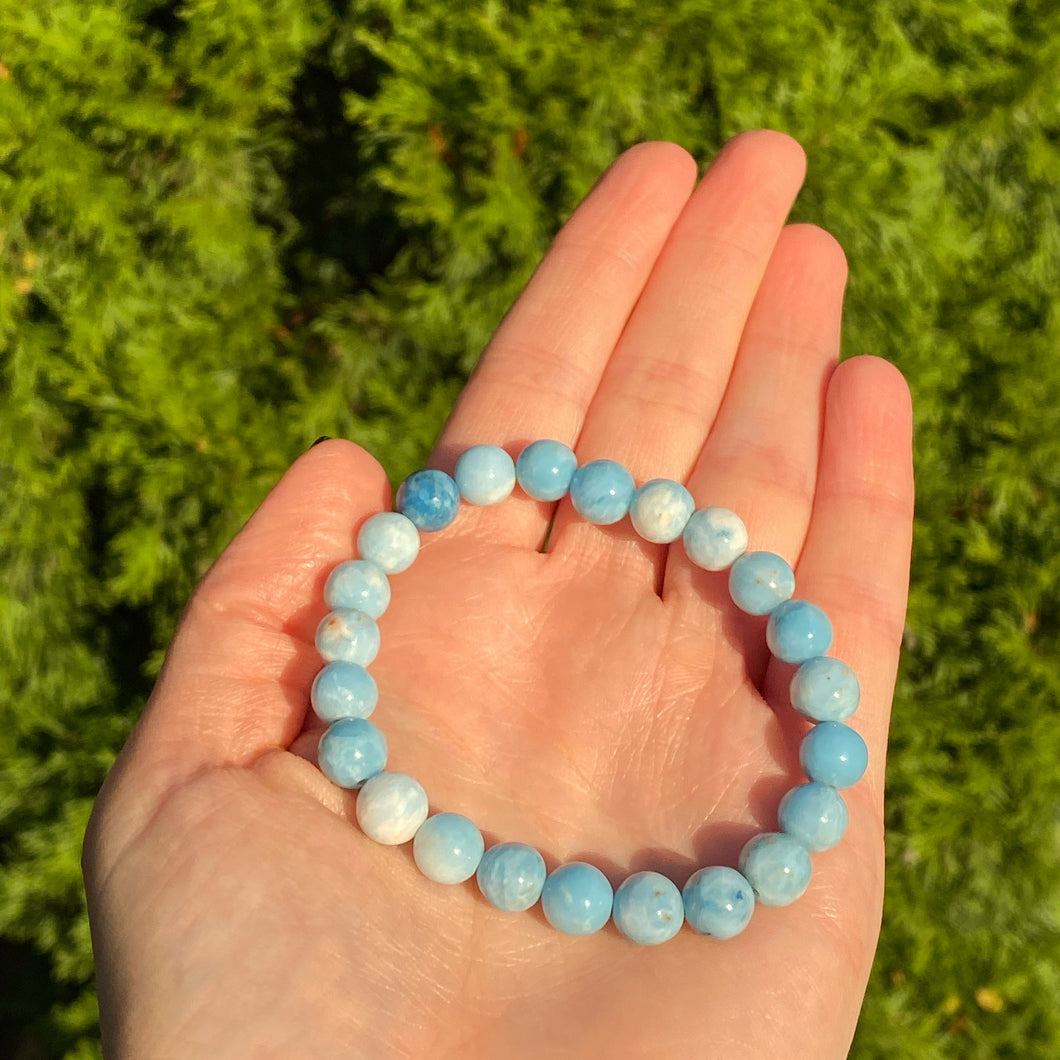 Larimar Infinity Bracelet