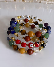 Load image into Gallery viewer, Aligned Chakras Memory Wire Bracelet
