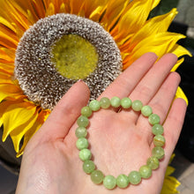 Load image into Gallery viewer, Green Calcite Infinity Bracelet
