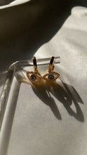 Load image into Gallery viewer, Evil Eye Dangling Earrings
