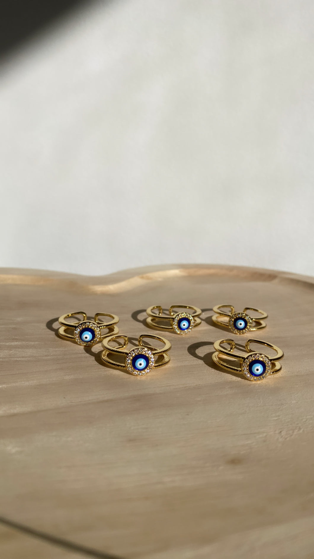 Evil Eyes Off Adjustable Ring