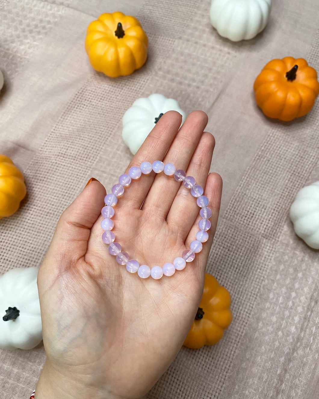 Pink Opalite Infinity Bracelet