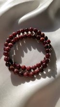Load image into Gallery viewer, Mini Garnet Infinity Bracelet
