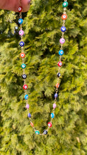 Load image into Gallery viewer, Colorful Evil Eye Necklace
