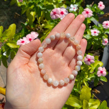 Load image into Gallery viewer, Cherry Blossom Agate Infinity Bracelet

