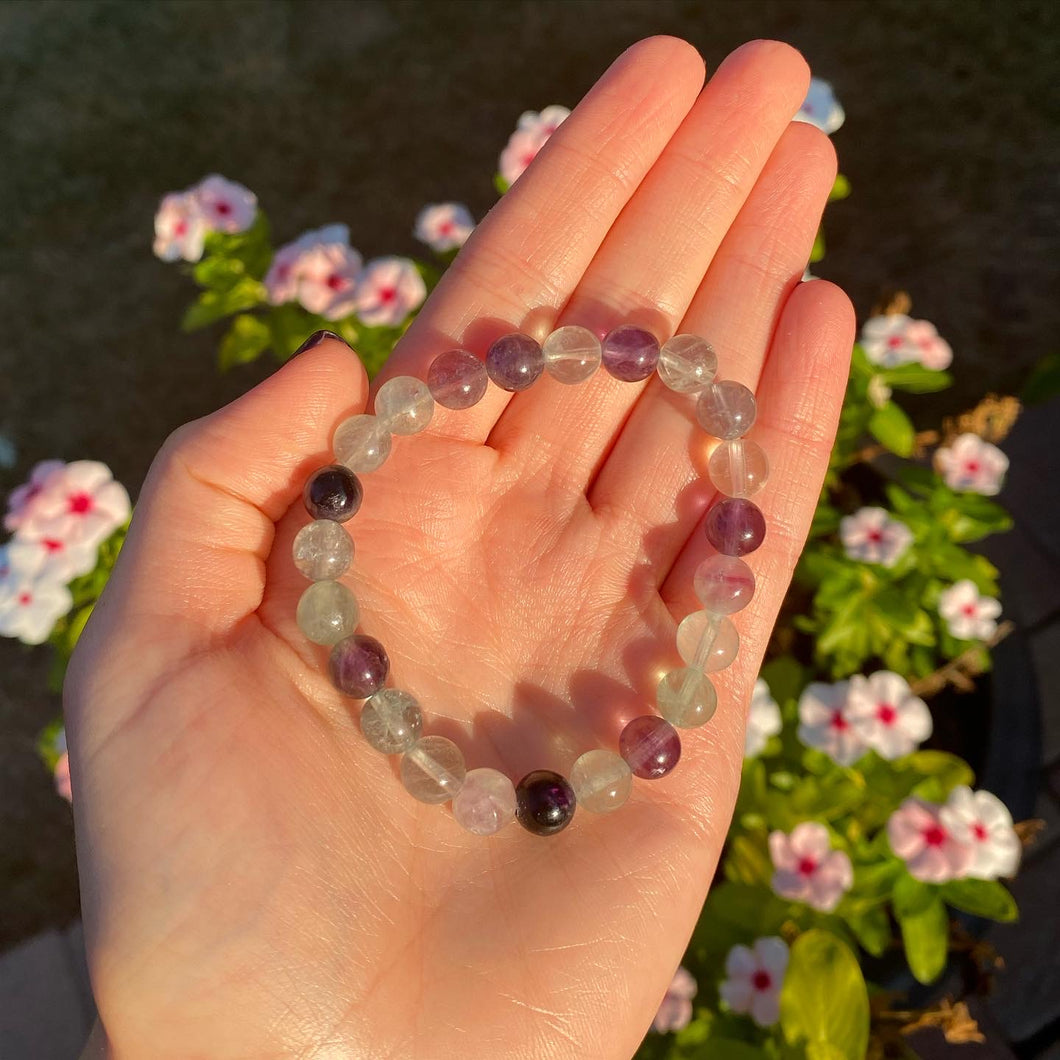 Fluorite Infinity Bracelet