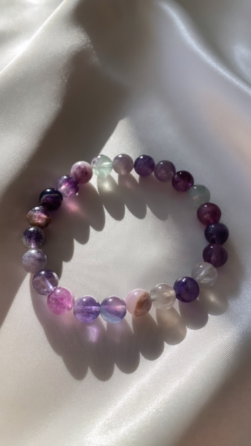 NEW Fluorite Infinity Bracelet