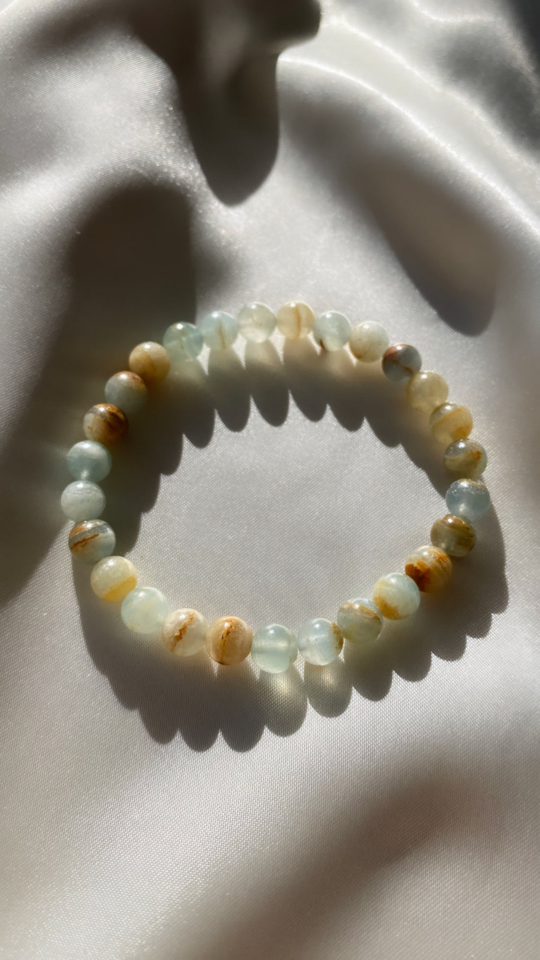 Mini Lemurian Calcite Infinity Bracelet