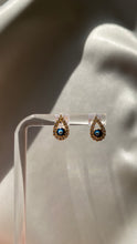 Load image into Gallery viewer, Teardrop Evil Eye Stud Earrings
