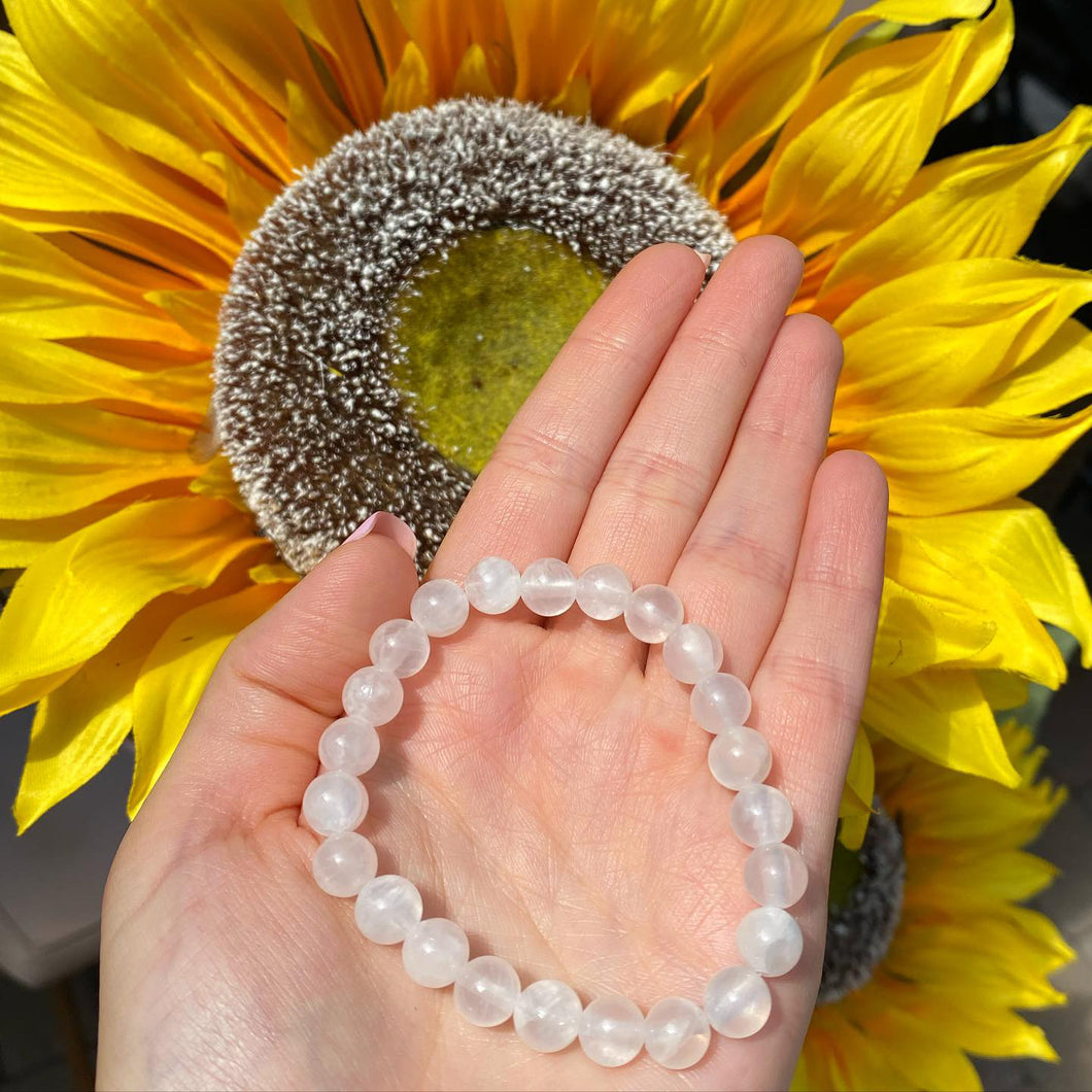 Selenite Infinity Bracelet