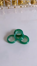 Load image into Gallery viewer, Green Jade Infinity Ring
