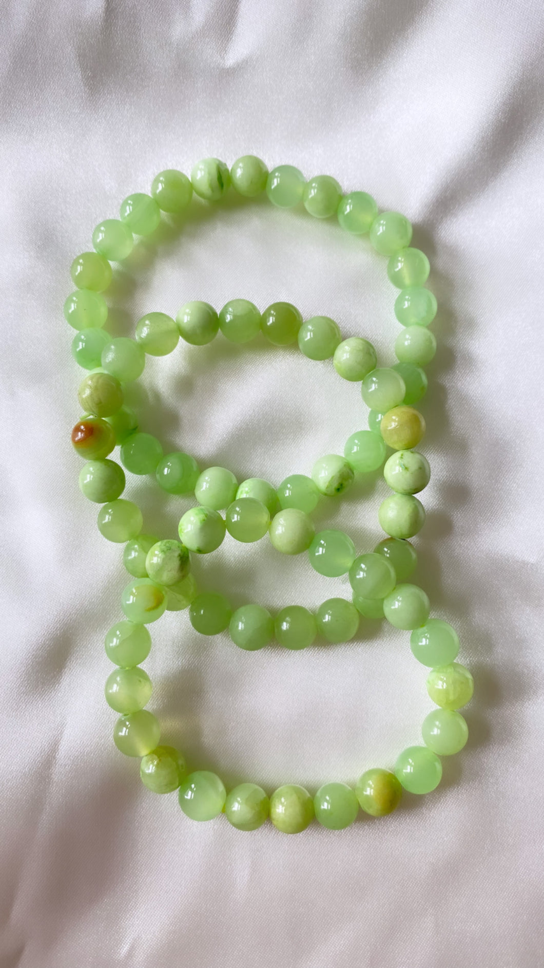 Green Calcite Infinity Bracelet