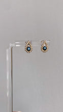 Load image into Gallery viewer, Teardrop Evil Eye Stud Earrings
