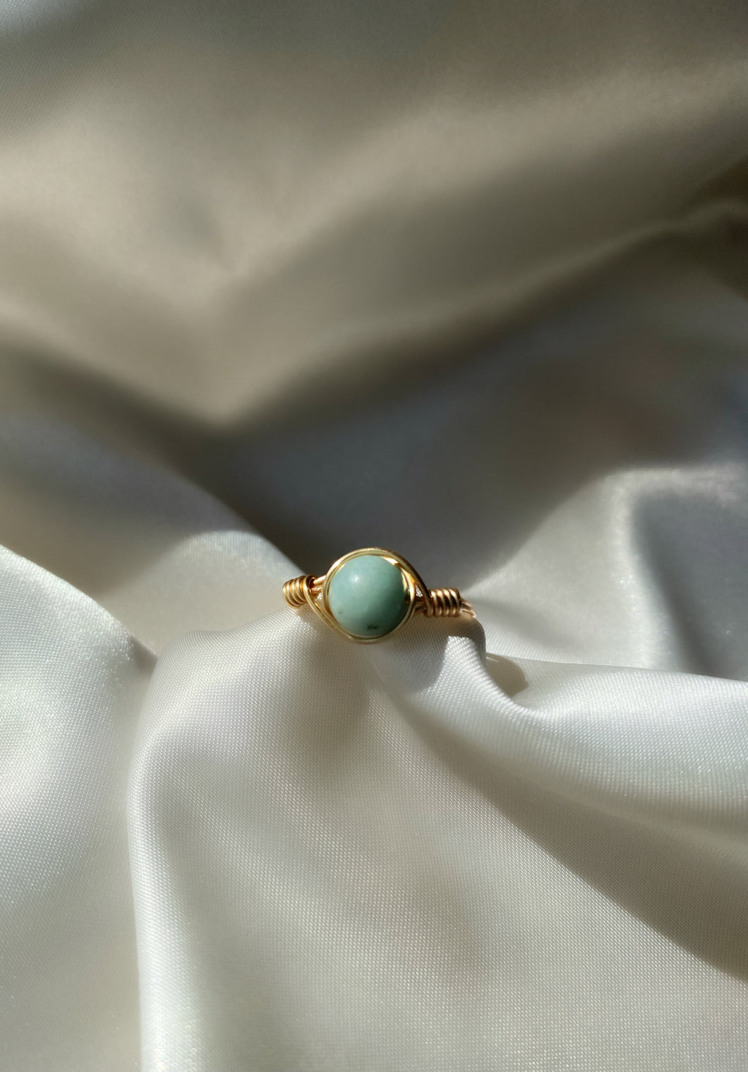 Aquamarine Handmade Ring
