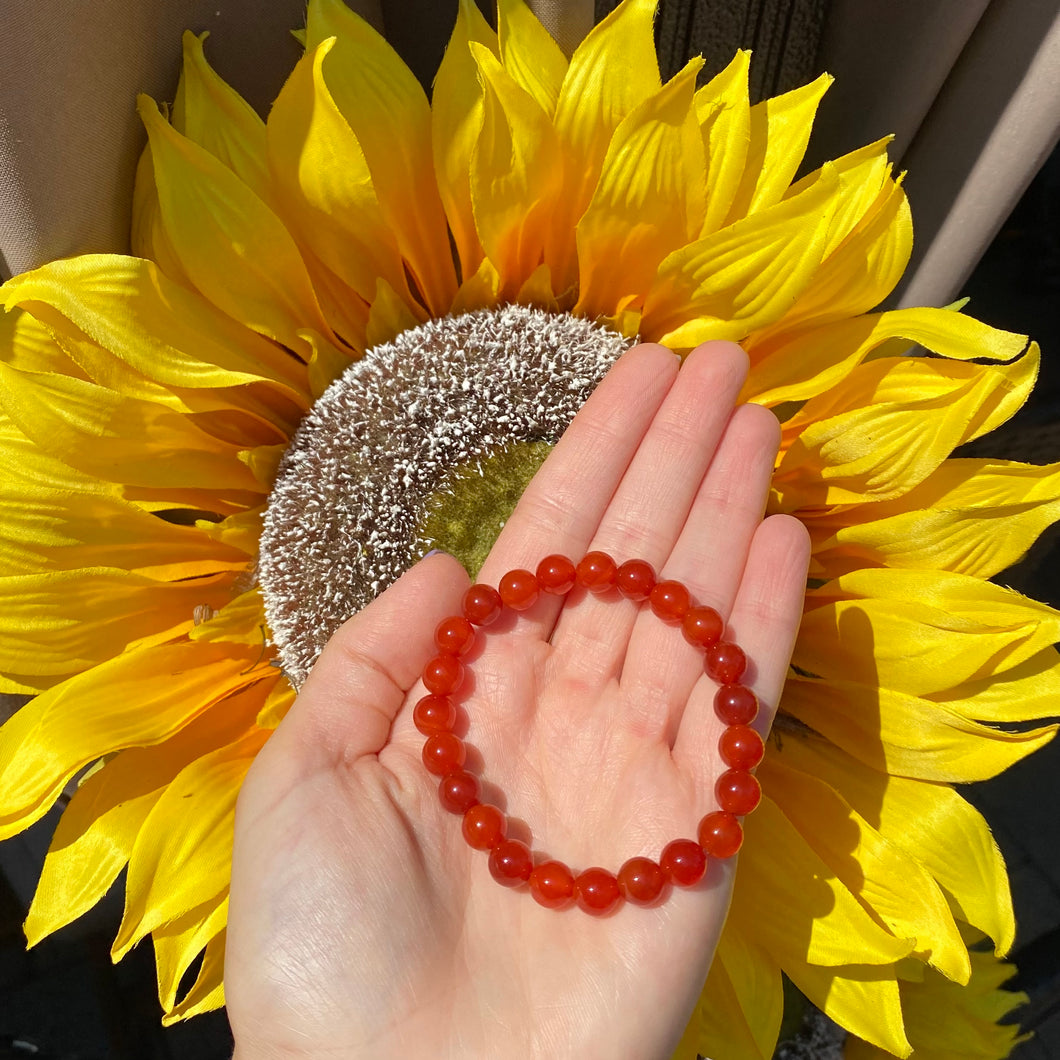 Carnelian Infinity Bracelet